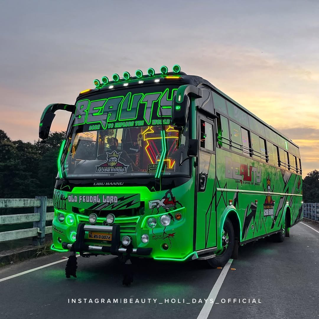 Beauty Holidays green coach in Kerala